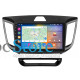 Штатная магнитола Lesko для Hyundai Creta I 2016-2020 экран 10" 4/64Gb CarPlay 4G Wi-Fi GPS Prime