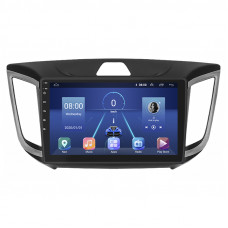 Штатная магнитола Lesko для Hyundai Creta I 2016-2020 экран 10" 4/64Gb 4G Wi-Fi GPS Top