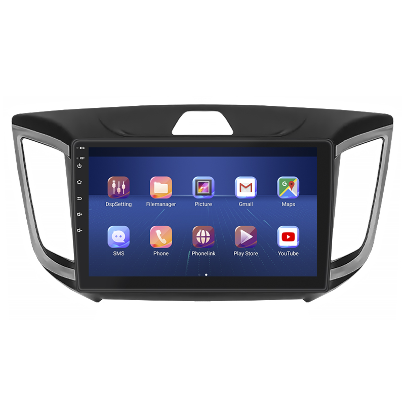 Штатная магнитола Lesko для Hyundai Creta I 2016-2020 экран 10" 4/64Gb 4G Wi-Fi GPS Top