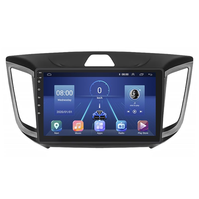 Штатная магнитола Lesko для Hyundai Creta I 2016-2020 экран 10" 6/128Gb 4G Wi-Fi GPS Top