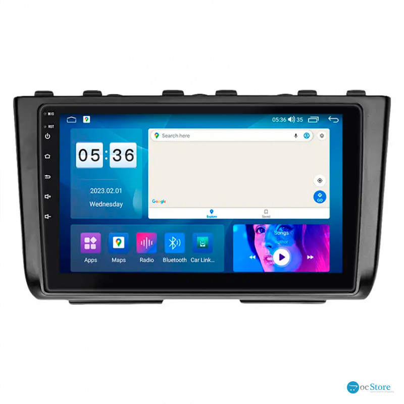 Штатная магнитола Lesko для Hyundai Creta I Рестайлинг 2020-2021 экран 9" 4/64Gb CarPlay 4G Wi-Fi GPS Prime