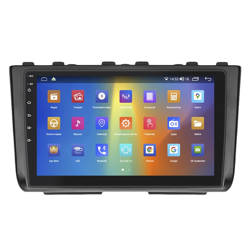 Штатная магнитола Lesko для Hyundai Creta II 2021-н.в. экран 9" 2/32Gb CarPlay 4G Wi-Fi GPS Prime