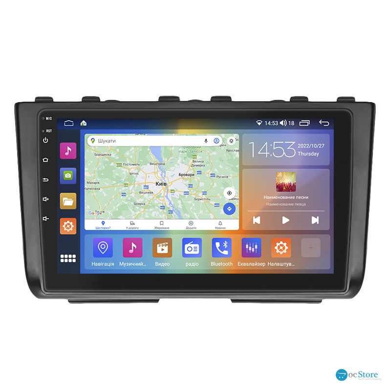 Штатная магнитола Lesko для Hyundai Creta II 2021-н.в. экран 9" 4/64Gb CarPlay 4G Wi-Fi GPS Prime