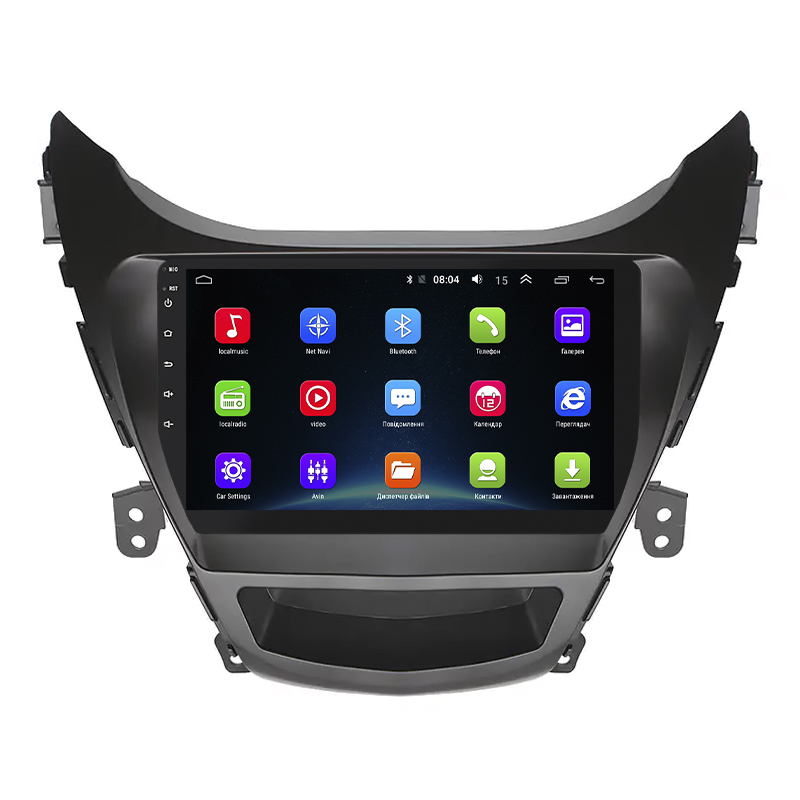 Штатная магнитола Lesko для Hyundai Elantra V (MD) 2010-2014 экран 9" 2/32Gb Wi-Fi GPS Base