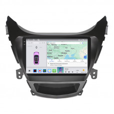 Штатная магнитола Lesko для Hyundai Elantra V (MD) 2010-2014 экран 9" 4/64 QLED CarPlay 4G Wi-Fi GPS 360 Prime