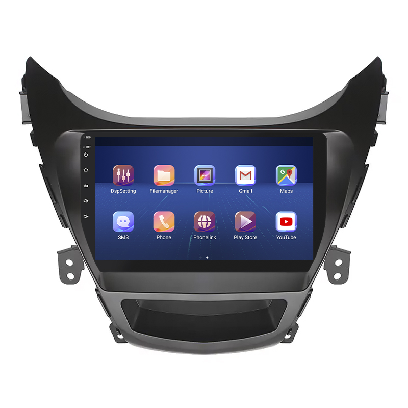 Штатная магнитола Lesko для Hyundai Elantra V (MD) 2010-2014 экран 9" 6/128Gb 4G Wi-Fi GPS Top