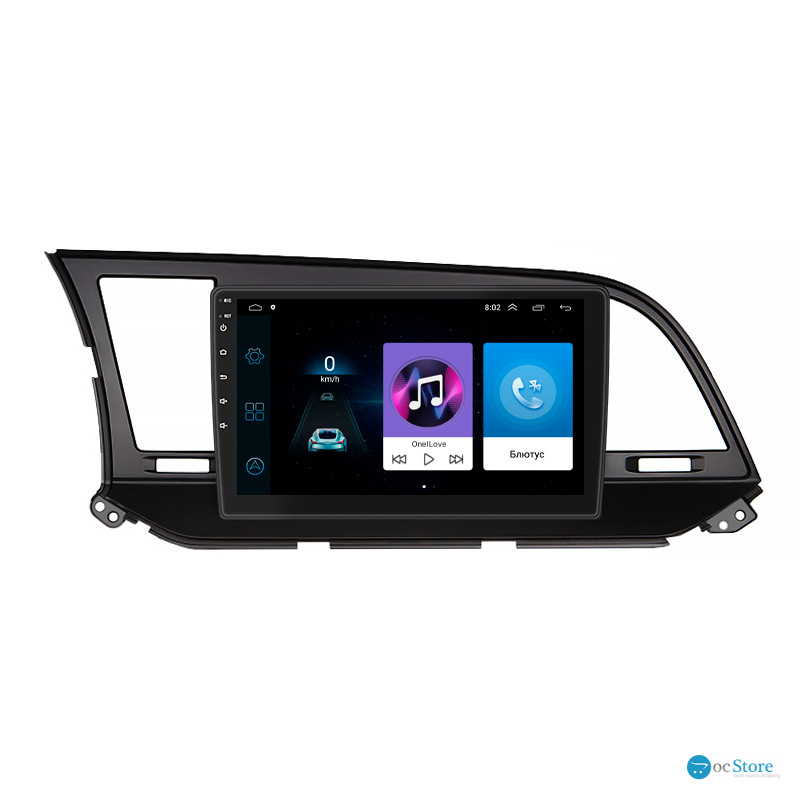 Штатная магнитола Lesko для Hyundai Elantra VI (AD) 2015-2019 экран 9" 1/16Gb Wi-Fi GPS Base