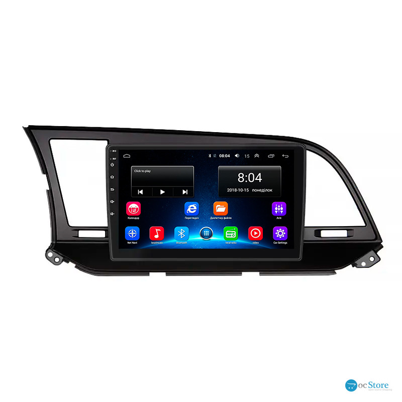 Штатная магнитола Lesko для Hyundai Elantra VI (AD) 2015-2019 экран 9" 2/32Gb Wi-Fi GPS Base