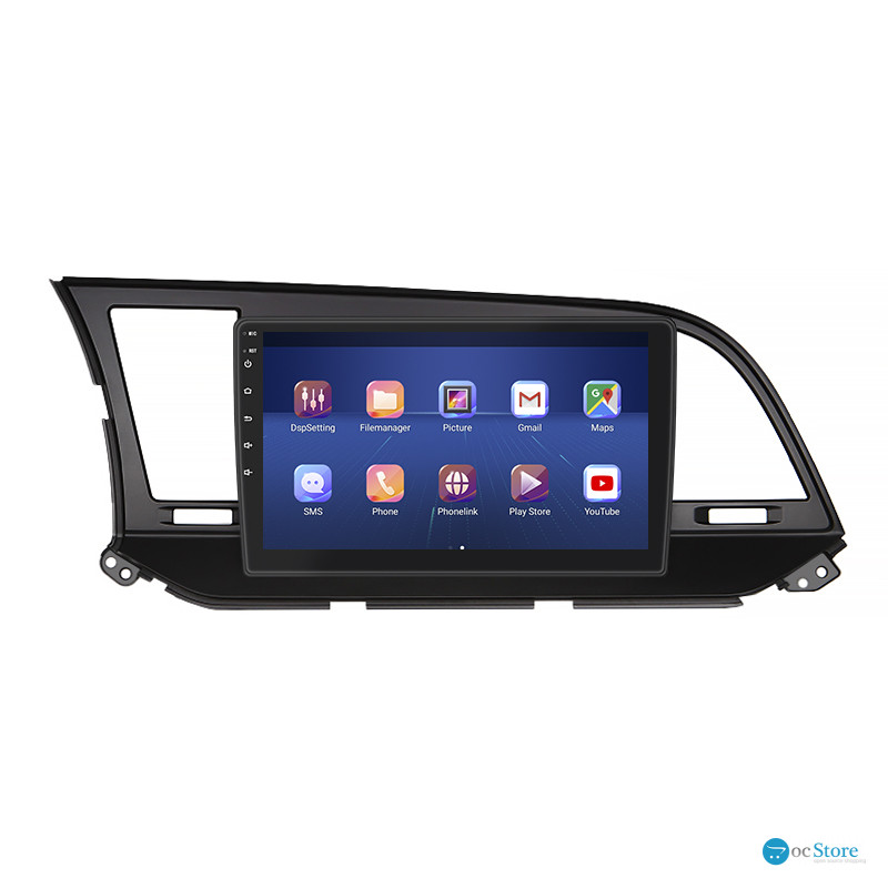 Штатная магнитола Lesko для Hyundai Elantra VI (AD) Рестайлинг 2018-2020 экран 9" 2/32Gb 4G Wi-Fi GPS Top