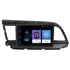 Штатная магнитола Lesko для Hyundai Elantra VI (AD) Рестайлинг ver 2 2018-2020 экран 9" 1/16Gb Wi-Fi GPS Base