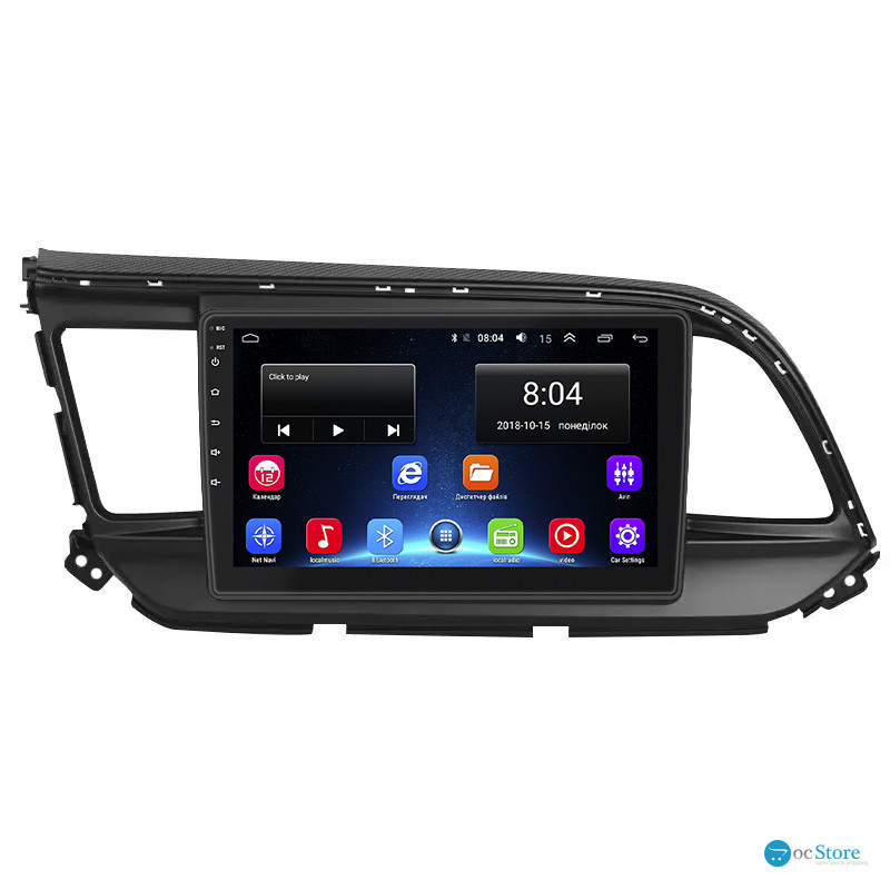 Штатная магнитола Lesko для Hyundai Elantra VI (AD) Рестайлинг ver 2 2018-2020 экран 9" 2/32Gb Wi-Fi GPS Base