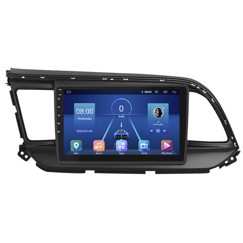 Штатная магнитола Lesko для Hyundai Elantra VI (AD) Рестайлинг ver 2 2018-2020 экран 9" 6/128Gb 4G Wi-Fi GPS Top