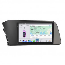 Штатная магнитола Lesko для Hyundai Elantra VII (CN7) 2020-н.в. экран 9" 4/64 QLED CarPlay 4G Wi-Fi GPS 360 Prime