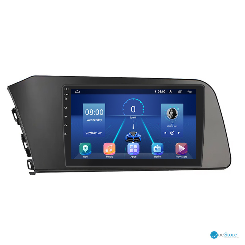 Штатная магнитола Lesko для Hyundai Elantra VII (CN7) 2020-н.в. экран 9" 4/64Gb 4G Wi-Fi GPS Top