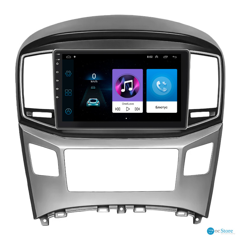 Штатная магнитола Lesko для Hyundai Grand Starex I Рестайлинг 2 2017-2021 экран 9" 1/16Gb Wi-Fi GPS Base