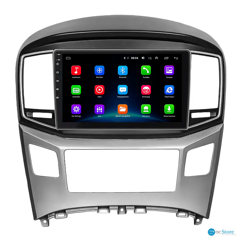 Штатная магнитола Lesko для Hyundai Grand Starex I Рестайлинг 2015-2018 экран 9" 2/32Gb Wi-Fi GPS Base