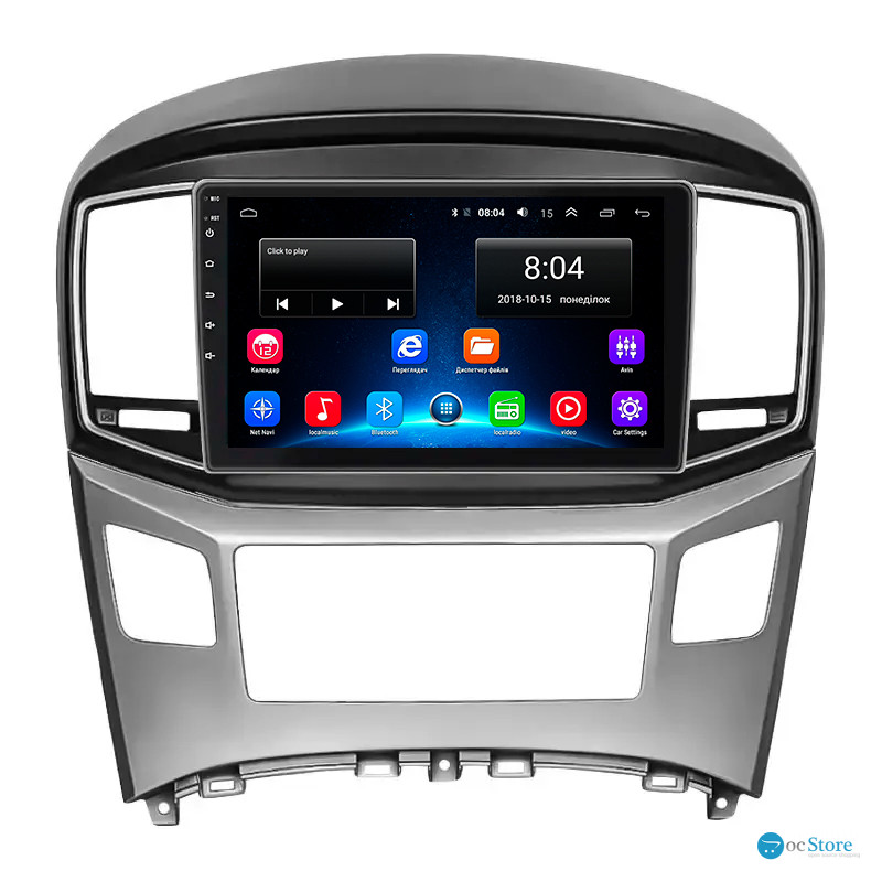 Штатная магнитола Lesko для Hyundai H-1 II Рестайлинг 2 2017-н.в. экран 9" 2/32Gb Wi-Fi GPS Base