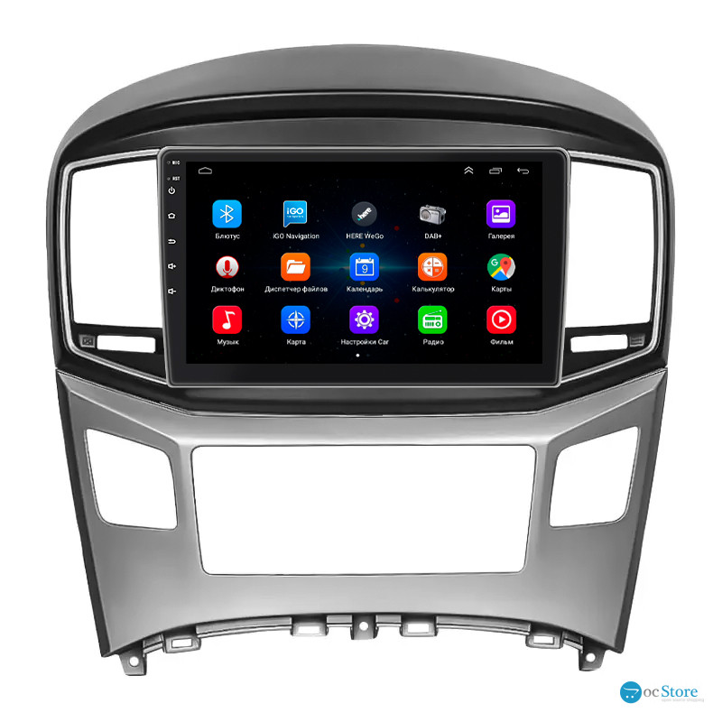 Штатная магнитола Lesko для Hyundai H-1 II Рестайлинг 2015-2018 экран 9" 1/16Gb Wi-Fi GPS Base