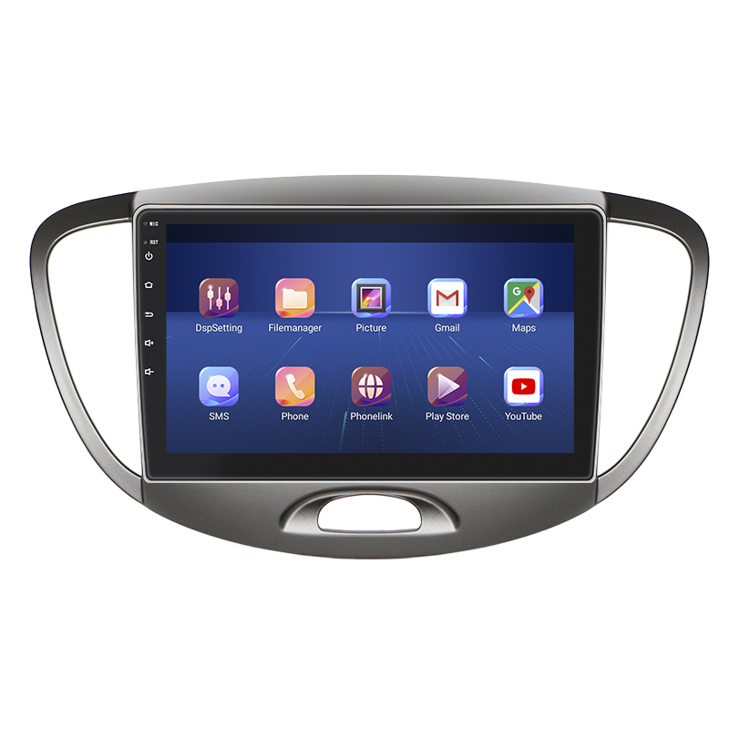 Штатная магнитола Lesko для Hyundai i10 I 2007-2013 экран 9" 2/32Gb 4G Wi-Fi GPS Top