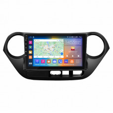 Штатная магнитола Lesko для Hyundai i10 II 2013-2016 экран 9" 4/64Gb CarPlay 4G Wi-Fi GPS Prime