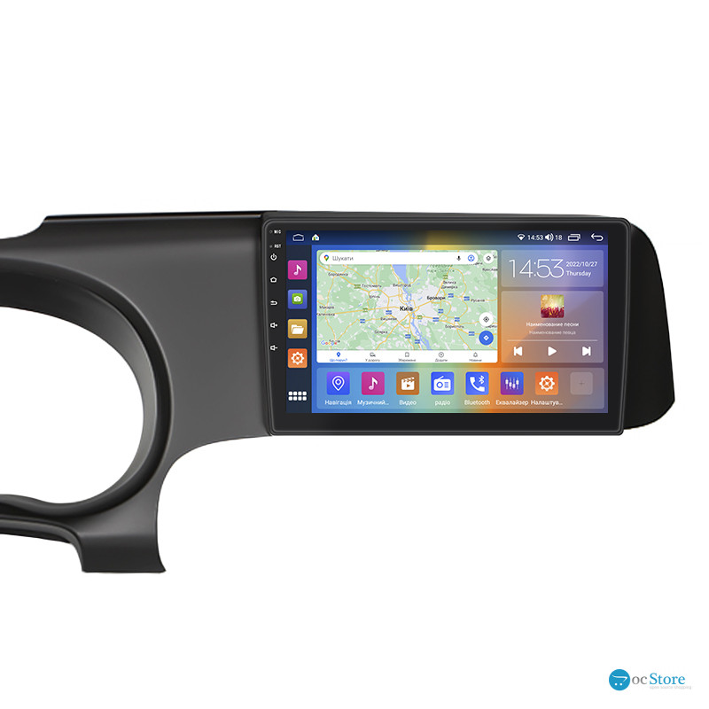 Штатная магнитола Lesko для Hyundai i10 III 2019-н.в. экран 9" 2/32Gb CarPlay 4G Wi-Fi GPS Prime