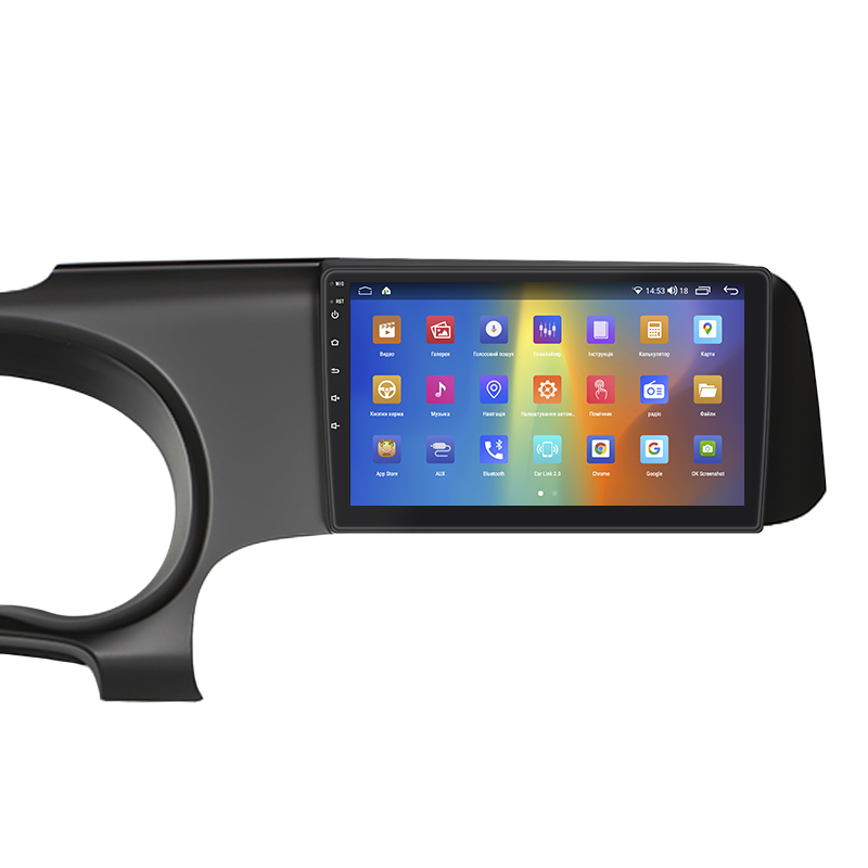 Штатная магнитола Lesko для Hyundai i10 III 2019-н.в. экран 9" 2/32Gb CarPlay 4G Wi-Fi GPS Prime