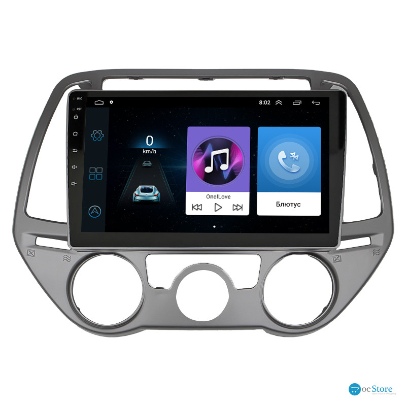 Штатная магнитола Lesko для Hyundai i20 I Рестайлинг 2012-2014 экран 9" 1/16Gb Wi-Fi GPS Base