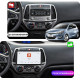 Штатная магнитола Lesko для Hyundai i20 I Рестайлинг 2012-2014 экран 9" 4/64 QLED CarPlay 4G Wi-Fi GPS 360 Prime