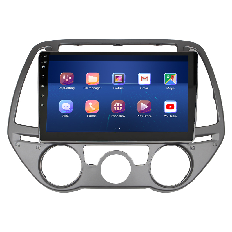 Штатная магнитола Lesko для Hyundai i20 I Рестайлинг 2012-2014 экран 9" 2/32Gb 4G Wi-Fi GPS Top