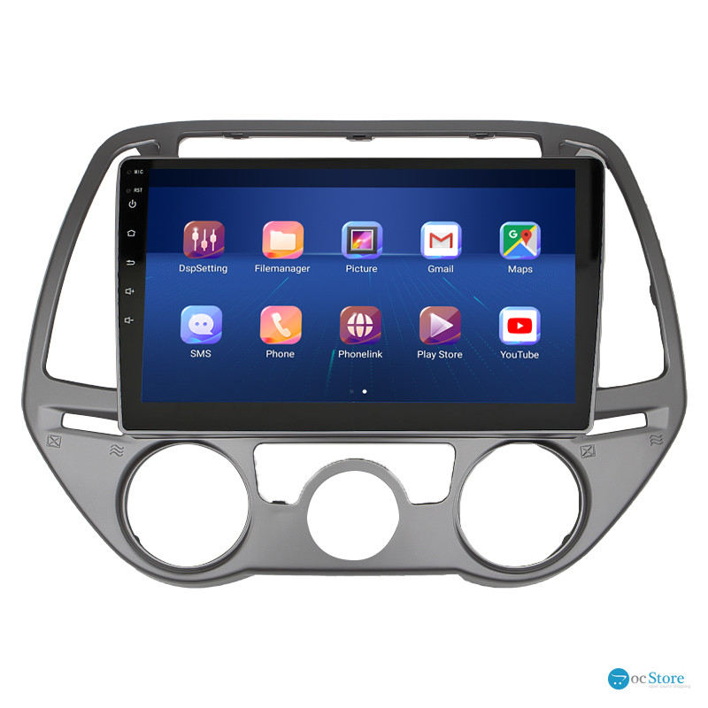Штатная магнитола Lesko для Hyundai i20 I Рестайлинг 2012-2014 экран 9" 4/64Gb 4G Wi-Fi GPS Top