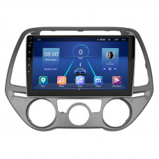 Штатная магнитола Lesko для Hyundai i20 I Рестайлинг 2012-2014 экран 9" 6/128Gb 4G Wi-Fi GPS Top