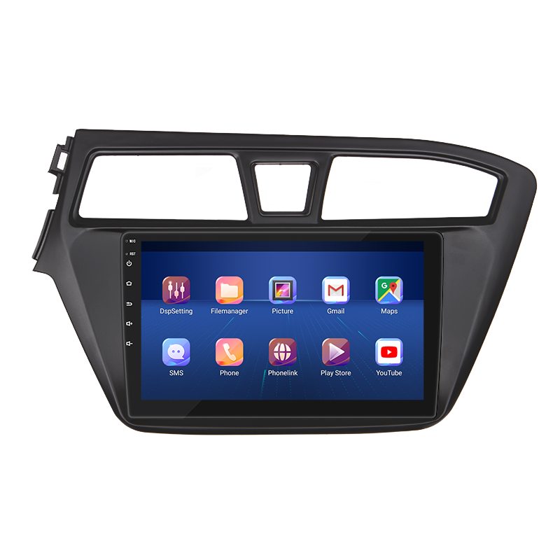 Штатная магнитола Lesko для Hyundai i20 II 2014-2018 экран 9" 6/128Gb 4G Wi-Fi GPS Top