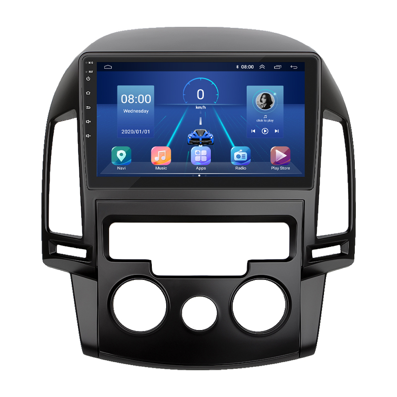 Штатная магнитола Lesko для Hyundai i30 I 2007-2010 экран 9" 2/32Gb Wi-Fi GPS Base