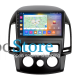Штатная магнитола Lesko для Hyundai i30 I 2007-2010 экран 9" 4/64Gb CarPlay 4G Wi-Fi GPS Prime