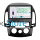 Штатная магнитола Lesko для Hyundai i30 I 2007-2010 экран 9" 4/64 QLED CarPlay 4G Wi-Fi GPS 360 Prime
