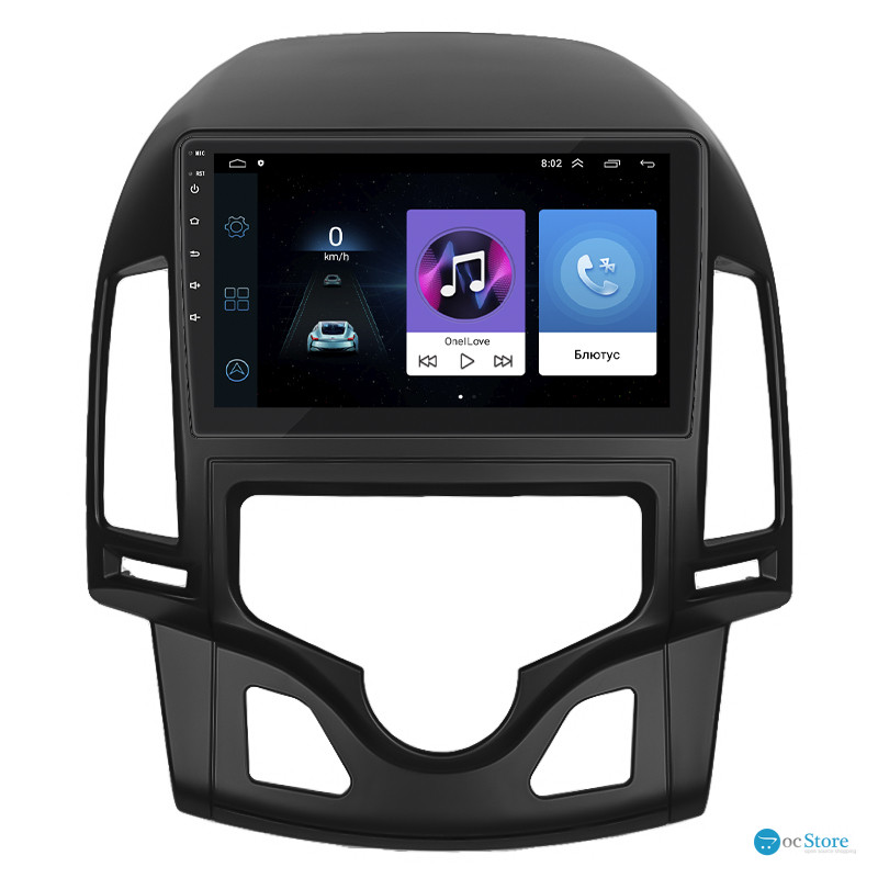 Штатная магнитола Lesko для Hyundai i30 I Рестайлинг 2010-2012 экран 9" 1/16Gb Wi-Fi GPS Base