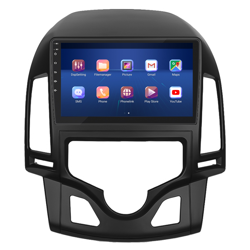 Штатная магнитола Lesko для Hyundai i30 I Рестайлинг 2010-2012 экран 9" 2/32Gb Wi-Fi GPS Base