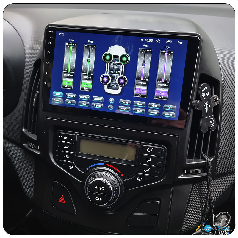 Штатная магнитола Lesko для Hyundai i30 I Рестайлинг 2010-2012 экран 9" 2/32Gb CarPlay 4G Wi-Fi GPS Prime