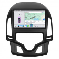 Штатная магнитола Lesko для Hyundai i30 I Рестайлинг 2010-2012 экран 9" 4/64 QLED CarPlay 4G Wi-Fi GPS 360 Prime