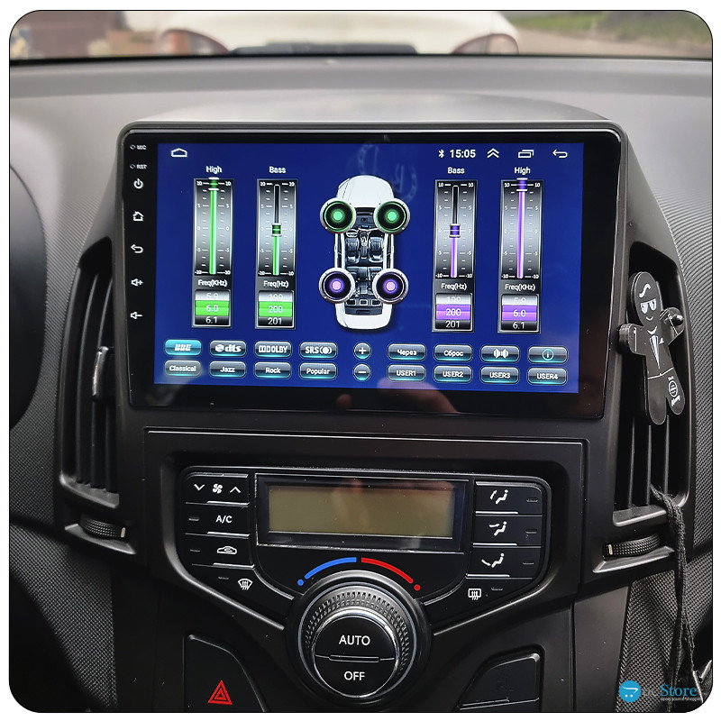 Штатная магнитола Lesko для Hyundai i30 I Рестайлинг 2010-2012 экран 9" 2/32Gb 4G Wi-Fi GPS Top