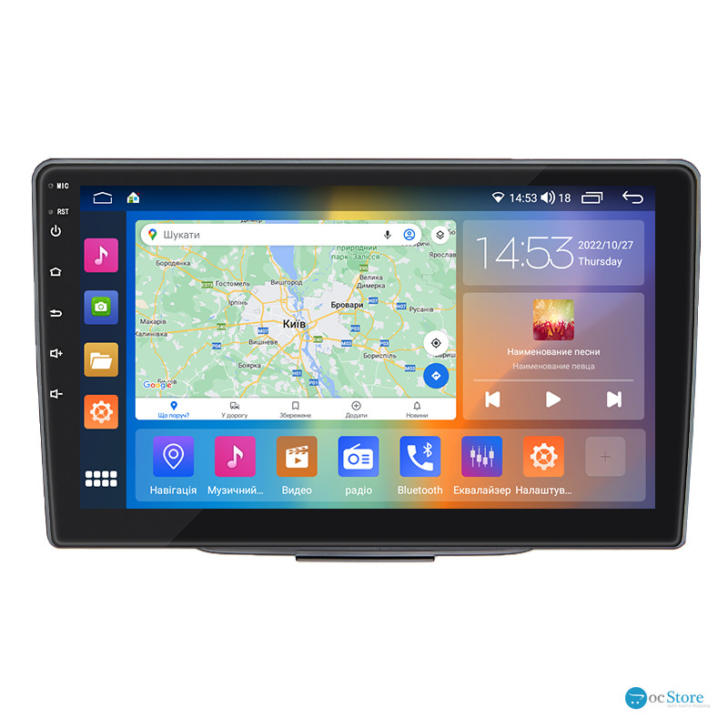 Штатная магнитола Lesko для Hyundai i30 II Рестайлинг 2015-2017 экран 9" 4/64Gb CarPlay 4G Wi-Fi GPS Prime