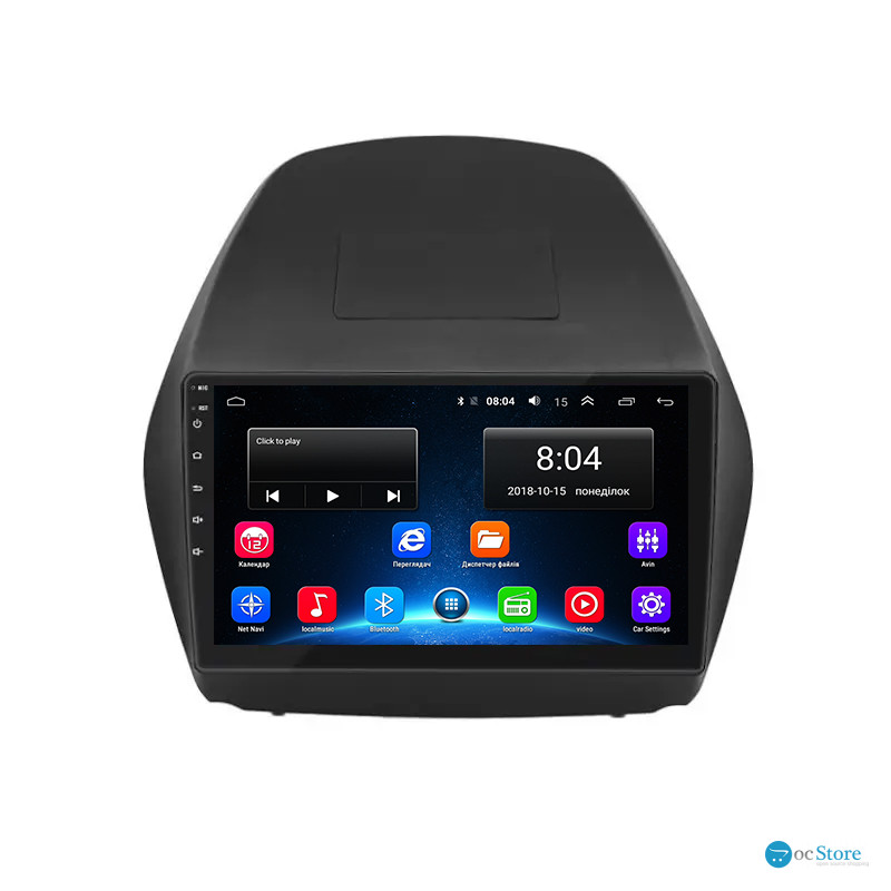 Штатная магнитола Lesko для Hyundai ix35 I 2010-2013 экран 10" 2/32Gb Wi-Fi GPS Base