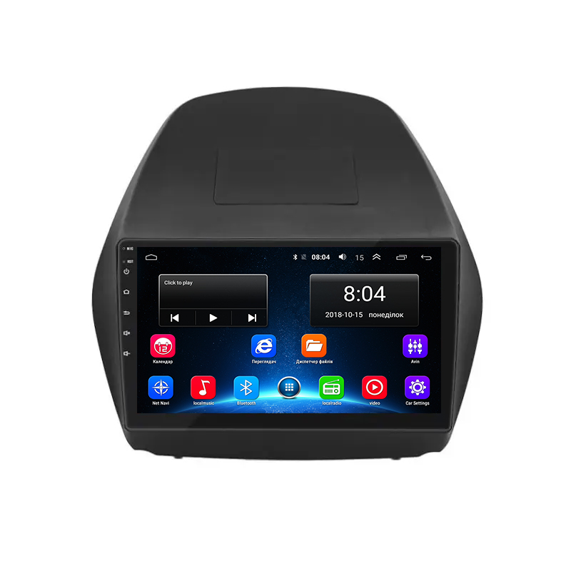 Штатная магнитола Lesko для Hyundai ix35 I 2010-2013 экран 10" 2/32Gb Wi-Fi GPS Base