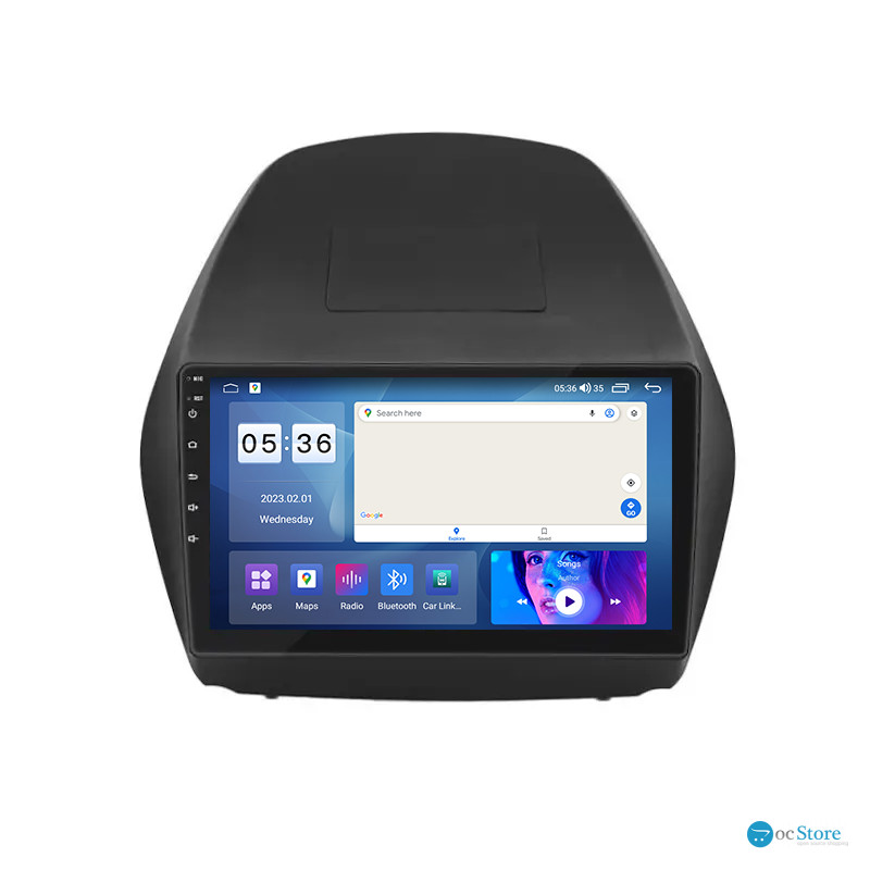 Штатная магнитола Lesko для Hyundai ix35 I 2010-2013 экран 10" 2/32Gb CarPlay 4G Wi-Fi GPS Prime