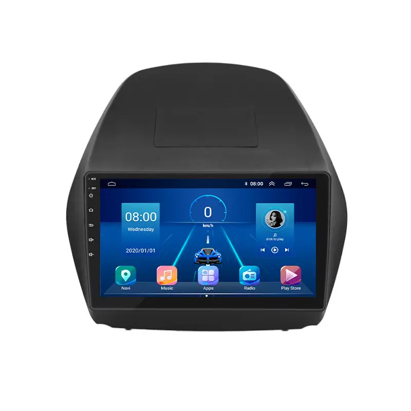 Штатная магнитола Lesko для Hyundai ix35 I 2010-2013 экран 10" 4/32Gb 4G Wi-Fi GPS Top