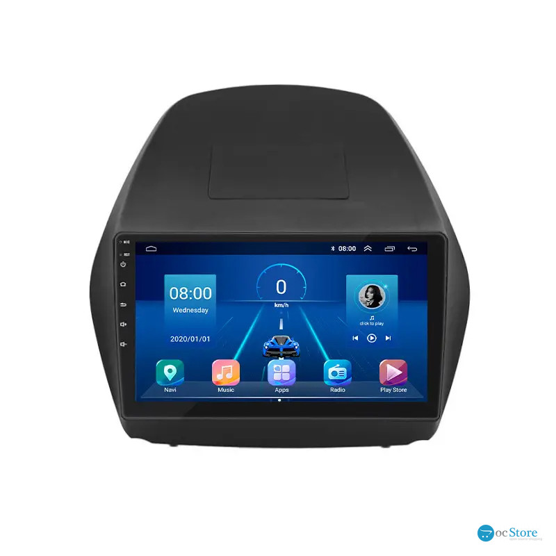Штатная магнитола Lesko для Hyundai ix35 I 2010-2013 экран 10" 4/64Gb 4G Wi-Fi GPS Top