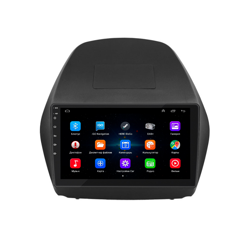 Штатная магнитола Lesko для Hyundai ix35 I Рестайлинг 2013-2015 экран 10" 1/16Gb Wi-Fi GPS Base