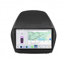 Штатная магнитола Lesko для Hyundai ix35 I Рестайлинг 2013-2015 экран 10" 4/64 QLED CarPlay 4G Wi-Fi GPS 360 Prime