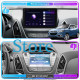 Штатная магнитола Lesko для Hyundai ix35 I Рестайлинг 2013-2015 экран 10" 4/32Gb 4G Wi-Fi GPS Top