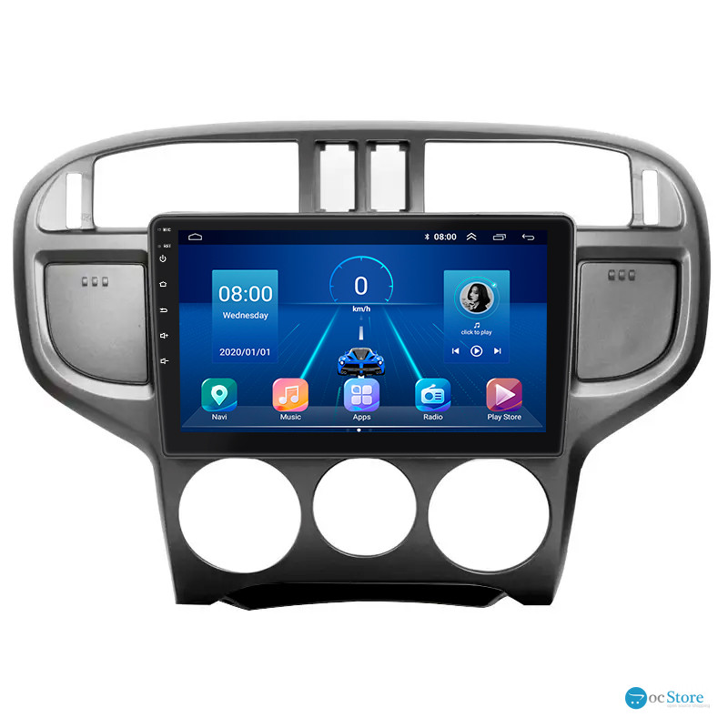 Штатная магнитола Lesko для Hyundai Matrix I Рестайлинг 2 2008-2010 экран 9" 6/128Gb 4G Wi-Fi GPS Top